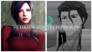 5 Tiktok Trending presets 7  XML  QR  CC  anime alightmotionpresets microwaveedit bleach [upl. by Airoled]