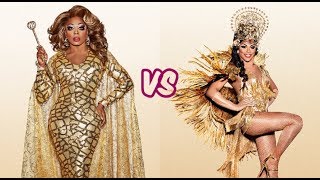 BeBe Zahara Benet vs Shangela Laquifa Wadley  Cover Girl [upl. by Tergram]