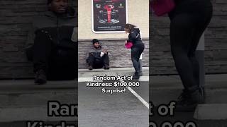 Random Act of Kindness 100000 Surprise Part 1 shorts viralshort trendingshorts [upl. by Petta579]