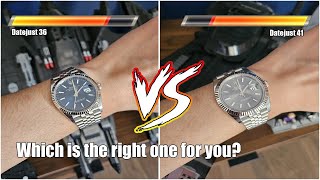 Rolex Datejust 36 Vs Datejust 41  The definitive comparison [upl. by Giark]