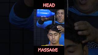 head massage with massive oil massage relax asmrmassage asimbarber shorts [upl. by Wat436]