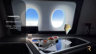 My 6 hours in British Airways first class from LHR to JFK [upl. by Dahsar]