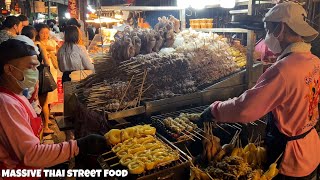 Thai Street Food  Grilled Squid  Octopus in Chinatown Bangkok [upl. by Clari]