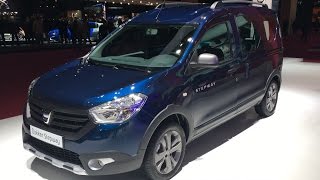 Dacia Dokker Stepway 2016 In detail review walkaround Interior Exterior [upl. by Oiramej785]