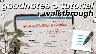 GoodNotes 5 Tutorial  Walkthrough  iPad Pro [upl. by Voccola]