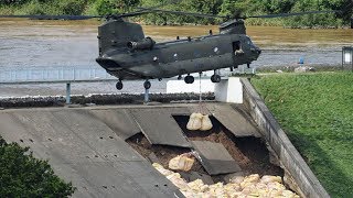 Whaley Bridge RAF called in to help efforts to stop dam bursting [upl. by Lokcin]