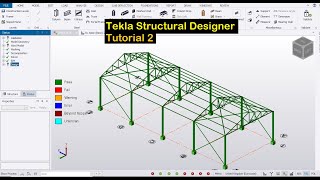 Tekla Structural Designer Tutorial 2 [upl. by Ssac]