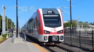 Caltrain Stadler EMU Testing at Sunnyvale  692024 [upl. by Jobe]