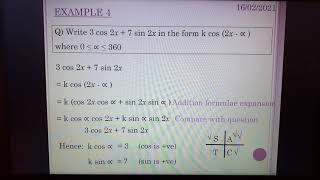 Higher Maths Wave Function  Example with kcos2xa [upl. by Eelyab]