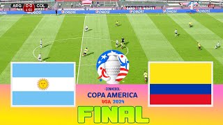 ARGENTINA vs COLOMBIA  Copa America 2024 Final  Full Match All Goals  Football Match [upl. by Rob]