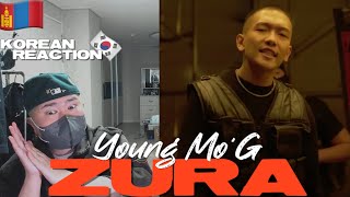 🇲🇳🇰🇷🔥Korean Hiphop Junkie react to Young MoG  ZURA MGLENG SUB [upl. by Ennovahs596]