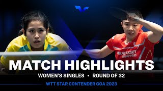 Suthasini Sawettabut vs Jeon Jihee  WS R32  WTT Star Contender Goa 2023 [upl. by Tully]