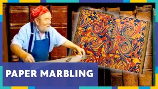 Paper Marbling  Living St Louis [upl. by Greeson]