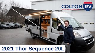 2021 Thor Sequence 20L Class B Motorhome Camper Van Walkthrough Review [upl. by Morra803]