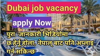 Dubai job vacancy apply now [upl. by Ysnat506]