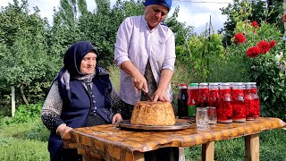 Şah Plovun və Zoğal Kompotun Hazırlanması ASMR food Outdoor Cooking [upl. by Yeslrahc]