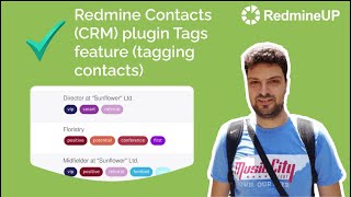 Redmine Contacts plugin Tags feature tagging contacts [upl. by Winni664]