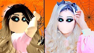 I Did Royale High HALLOWEEN Makeup In REAL LIFE [upl. by Suirada]