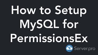 How to Setup MySQL for PermissionsEx  Minecraft Java [upl. by Llerrom]