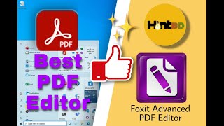 Foxit Advanced PDF Editor Add Signature Edit text Extract Image [upl. by Bourque]