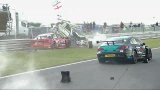 BTCC Crashes 2016 [upl. by Aluk]