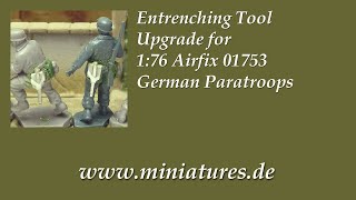 Airfix German Paratroops Mk 2 – Entrenching Tool [upl. by Lehcnom]