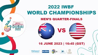 AUS vs USA  Mens Quarterfinal 3  2022 IWBF Wheelchair Basketball World Championships [upl. by Akiria]