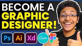 How to Become a Graphic Designer  Everything About Graphic Design  Salary Free Courses [upl. by Ennaillij]