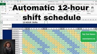 How to make an automatic 12hour shift schedule [upl. by Kaitlynn]