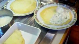 crepes formaggi spinaci e porcini [upl. by Mcmath]