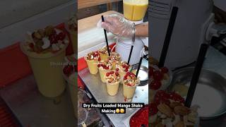 Dry Fruits Loaded Mango Shake Making😳🥳 Indian Street Food [upl. by Hakym]