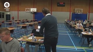 Eindexamens van start op Woerdense scholen WoerdenTV [upl. by Godewyn827]