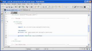 Flex in a Week  v4 04 Creating and Formatting the DataGrid Control [upl. by Katonah]