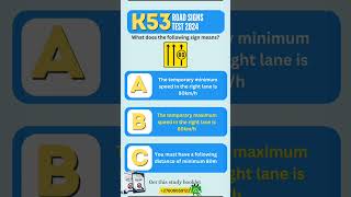 K53 LEARNER’S ROAD SIGNS QUESTION AND ANSWER TUTORIAL PART 1 shorts [upl. by Abrahams]