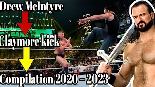 Drew McIntyre – Claymore kick Compilation 2023 [upl. by Aliahkim743]