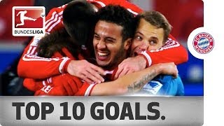 Top 10 Goals  Bayern Munich on the Way to the 201314 Championship [upl. by Adamsen]