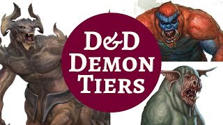 DampD MONSTER RANKINGS  DEMONS pt 1 [upl. by Arihas404]