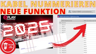 💡 Neue Funktion zum automatischen Kabelnummerieren in EPLAN 2025😎 [upl. by Rabelais326]