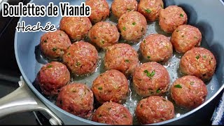 Boulettes De Viande Hachée A La Sauce Tomate Meatballs [upl. by Llebanna]