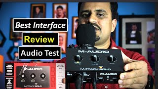 Best Audio Interface for Studio Setup  MAudio MTrack Solo Audio Interface  Review  Unboxing [upl. by Adallard]