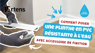 🛠 TUTO  Poser une plinthe PVC à visser résistante à leau en salle de bain Artens en 2024 [upl. by Guod]