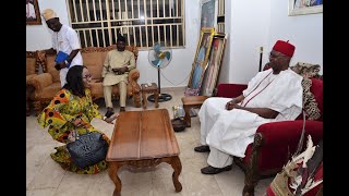 PSN President Prof Usifoh bowing out in style pays courtesy visit to Obi of Onitsha [upl. by Fronnia878]