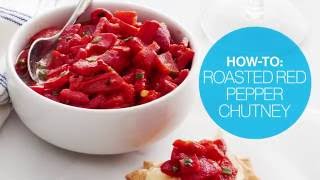 How to make roasted red pepper chutney  Canadian Living [upl. by Barnum20]