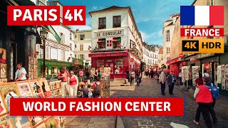 HDR 4K Paris France 2023 World Fashion Art Center Walking Tour4k 60fps [upl. by Brandea103]