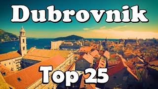 Top 25 places to visit in Dubrovniks old town Croatia [upl. by Eedrahs]