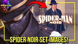 SPIDERMAN NOIR SET LEAKS  FIRST IMAGES STARING NICHOLAS CAGE [upl. by Eliak493]