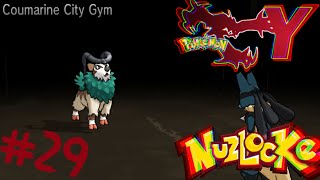 Mega Lucario VS Coumarine City Gym Pokémon Y Nuzlocke 29 [upl. by Rhpotsirhc365]