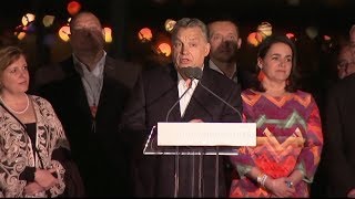 Hungary’s Orban celebrates ‘decisive victory’ [upl. by Chicoine]