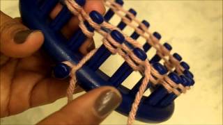 HOW TO LOOM KNIT Step by Step Loom Knitting for Beginners  Loomahat [upl. by Farra152]