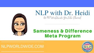 Exploring the Sameness amp Difference Meta Program [upl. by Lou]